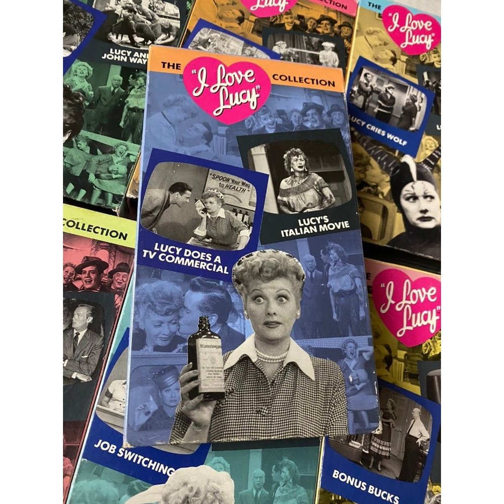 Lot Of 7 I Love Lucy Collection VHS Tapes‎ VCR  CBS Video Movies Comedy